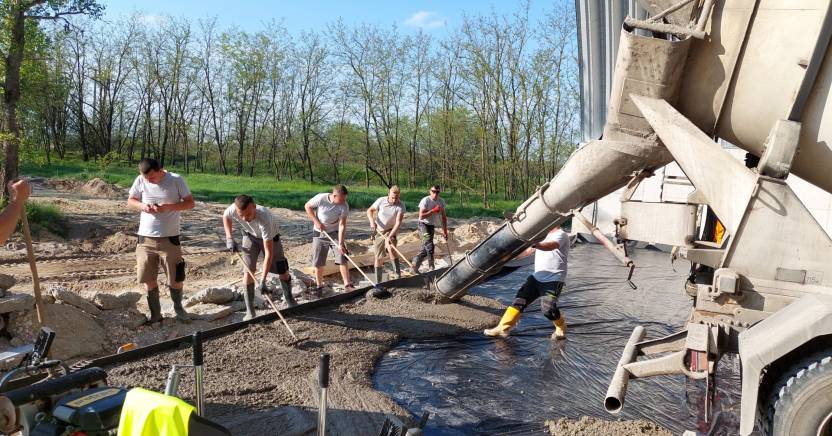 Bugyi szennyvíztisztító telep - ipari padló